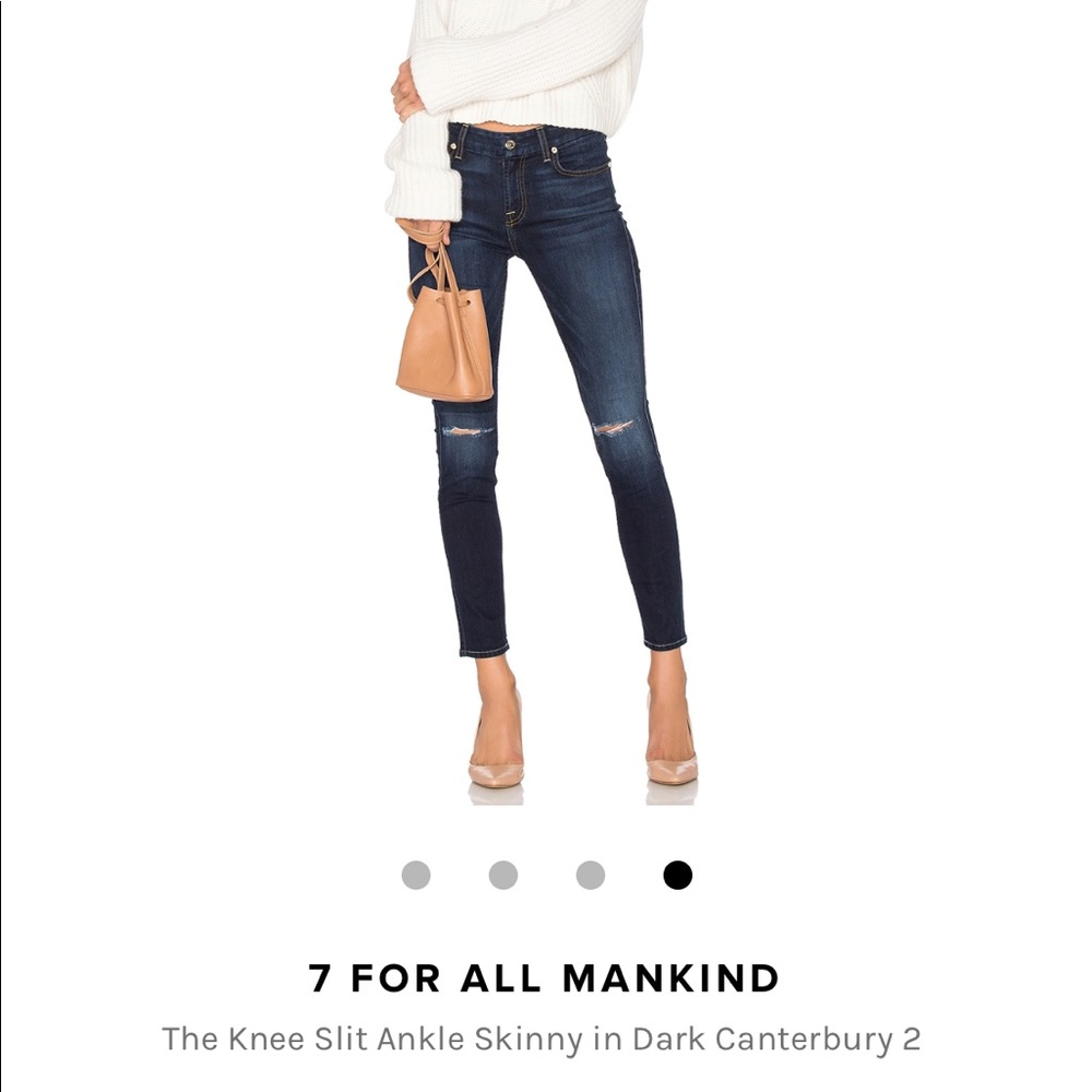 7 For All Mankind “the ankle skinny” jeans